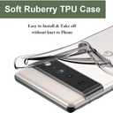 Unov Case for Pixel 6 Pro Case Clear with Design Soft TPU Shock Absorption Slim Embossed Flower Pattern Protective Back Cover (Daisy Blooms)