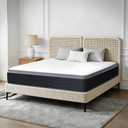 Queen Mattress, 10 Inch 60x80 Inch Pocketed Coil Mattress, Boxed Soft Sleeping Mattress, Noise-Free Supportive Queen Size Bed Mattress for Indoor Household Use
