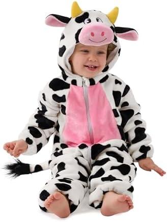 Spooktacular Creations Halloween Baby Cow Costume, Toddler Cow Jumpsuit 18-24