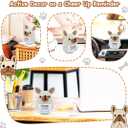 Positive Puppy Crochet Doll Dog Gifts - Birthday Gift for Best Friend, Teacher, Coworker, Nurse, Sister, Mom, Dad - Handmade Emotional Support Crochet Gift for Women, Men