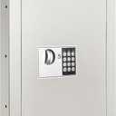In-Wall Safe with Keypad and 2 Manual Override Keys - Protect Money, Jewelry, and Passports at Home or Business by Paragon Safes (White)