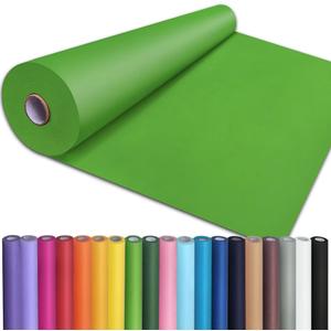 PerkHomy 24" x 2,400" (200') Medium Green Kraft Paper Roll for Craft Bulletin Board Paper Art Table Covering Crafting Gift Wrapping Bouquet Packing Parcel 80GSM 55LB (Medium Green, 24" x 200')