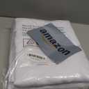 BGment Rod Pocket and Back Tab Blackout Curtains for Bedroom - Thermal Insulated Room Darkening Curtains for Living Room, Set of 2 Panels (52 x 45 Inch, Pure White)