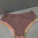 CuteByte 10 Pack Womens Cotton Underwear Sexy Stretch V-Waist Ladies Panties Low Rise Cotton Cheeky Hipster L