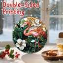 2 x Vibrant Flamingo Christmas Ornaments: Christmas Tree Ornaments & Holiday Decor  Perfect Holiday Presents & Gift Ideas for Friends, Coworker, Family, and Flamingo Lover