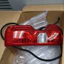 AUTOSAVER88 Tail Light Assembly Compatible with 2019-2023 19 20 21 22 23 Chevy Silverado 1500 2500HD 3500HD Red Clear Taillights Bulb and Harness Included - Driver Side