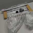 Corner Shower Caddy Tension Pole: Adjustable Rustproof 4-Tier Inside Bathroom Organizer - 47-121 inch Quick Installation Bathtub Shelves for Shampoo Storage - Rod Floor Standing Bath Rack (Silver)