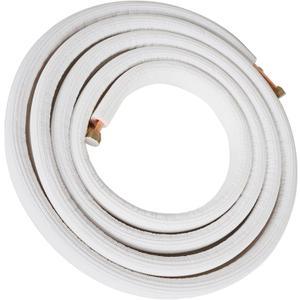 kimllier 16FT 1/4 Inch & 3/8 Inch Air Conditioning Copper Tubing Hose Extension Insulated Copper Hoses Fit for Mini Split Air Conditioner