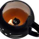 Koolkatkoo Cute Ceramic Cat Coffee Mug 12 oz Cat Lovers Kitty Tea Mugs Gifts for Women Girls Black