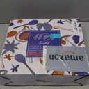 WDF 25Guest Gold Plastic Plates - Heavy Duty Plastic Plates Dinnerware - Include 25 Dinner Plate 25 Salad Plates 50 Forks 25 Knives 25 Spoons 25 Cups 25 Mini Forks for Wedding Birthday Valentines Day