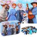 Puzzles for Kids Ages 4-8, 60 Pieces Puzzles for Kids Ages 3-5 in a Metal Box Girls and Boys Learning Educational Jigsaw Puzzle Toys Gifts