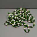 Giegxin 32.8 Feet Wooden Bead Garland Rustic Boho Wood Bead Garland Decor Rustic Wall Hanging Ornaments for Holiday Spring Farmhouse Party Decoration (Mix Green 2, 1 Pcs)