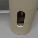 LARS NYSM Electric Salt and Pepper Grinder Set, USB Rechargeable, Automatic Salt and Pepper Mills, Spice Shakers Refillable with LED Light, Adjustable Coarseness, Ceramic Grinder (Butter Cream)