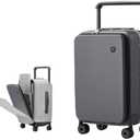 Luxury Wide Handle 20 Inch Carry-On Trolley Case, Rock Gray 