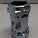 Eastman 5 Inch Long Pattern Compression Coupling, 1-1/2 Inch IPS, Galvanized Steel, EZ-20570