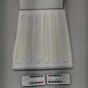 Flameless Taper Candles with 3D Wick, 9.6" Real Wax LED Candles with 2 Remote and Timer, 6 Pack Flickering Candlesticks Battery Operated, Classic Tall Taper Candle for Home, Wedding, Party, Ivory