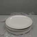 Dandat 12 Pcs Large Serving Platters Oval Trays White Plates Serving Dish for Wedding Party Restaurant Home Steak, Taco, Sushi, Appetizer, Cake (12 Inch)