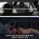 XCBYT Car Window Shades - Upgrade 2 Pack Car Privacy Curtians with Rods for Baby 99% Light Block Window Covers for Camping, Napping, Sleeping, Breastfeeding, Cloth Changing