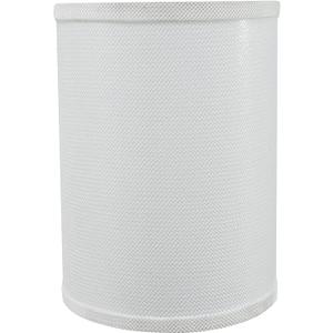 Aspen Creative 31279A Transitional Drum (Cylinder) Shaped Spider Fitter Lamp Shade in White Network, 8" wide (8" x 8" x 11")