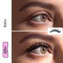 LA MAESII 3D Wispy Lash Clusters, 10-14mm DIY Eyelash Extensions,Individual Lashes with Soft Lash Band(3D-08)
