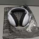 AOC Wireless Gaming Headset Compatible with ps5/4, PC, USBC & Bluetooth 5.4 & 2.4GHz Gaming Headphones with Noise Canceling Mic, 7.1 Virtual Surround,20ms Latency, 45H, RGB White