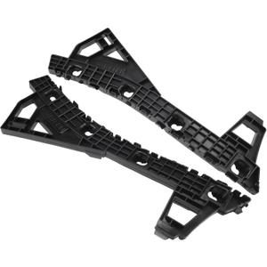 Bumper Support Bracket, Left and Right Side Rear Bumper Retainer Bracket Hold Mount No.86651M6000/86652M6000 for Kia Forte 2019-2021 ABS Plastic Black, 1 Pair