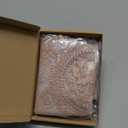 Uxcell 4Pcs Retro Lace Placemats, 13x13inch Round French Crochet Doilies Delicate Embroidered Vase Mat Coaster for Dining Table Home Decoration, Dusty Rose