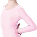 Girls' Team Basic Long Sleeve Leotard Gymnastics Ballet Dance Bodysuits for Kids (2-12Years)