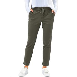 G Gradual Women's Pants with Deep Pockets 7/8 Stretch Ankle Sweatpants for Golf, Athletic, Lounge, Travel, Work L