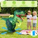 JOYIN Remote Control Inflatable Dinosaur Toy, 2.4GHz Toy with 360 Rotation& Walking, Forward & Backward, Rechargeable Electric Outside Toys for Kids Boys Age 6-12 Birthday Gifts