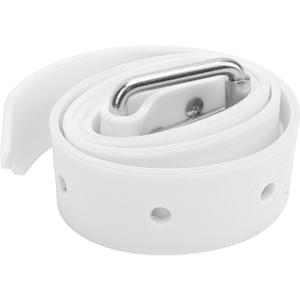 Diving Weight Belt, Adjustable Silicone Freediving Weight Belt with Quick Release Buckle, for Scuba Diving Spearfishing (White)