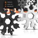 Stocking Stuffers for Adults Men Dad, 2-Pcak 18 in 1 Snowflake Multi-Tools Gift for Men Who Have Everything Birthday Christmas Xmas Gifts for Men, Dad, Boyfriend and Him, Cool Gadgets Tools for Men 2024, Pack of 3