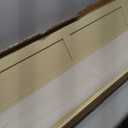 12"W x 59"H Americraft Two Equal Flat Panel Exterior Real Wood Shutters (Per Pair), Natural Twine