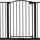 Regalo Safety 30.5-58" Extra Wide Arch Baby Gate with Door, Pressure Mount Walk Through Gate for Doorways & Bottom of Stairs, Babies, Toddlers & Pets, Tested & Safe, American Designed, American Owned