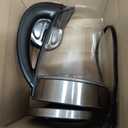 Hamilton Beach 1.7L Electric Tea Kettle, Water Boiler & Heater, LED Indicator, Built-In Mesh Filter, Auto-Shutoff & Boil-Dry Protection, Cordless Serving, Variable Temp, Clear Glass (40941R) (1.8 Quarts)