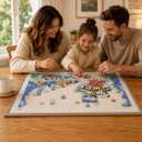 1000 Pieces Puzzle Board, 31.5x23.6 Felt Puzzle Storage Mat(Board Only) | Portable surface functions as a flat puzzle mat. Lighter than a puzzle board with drawer.