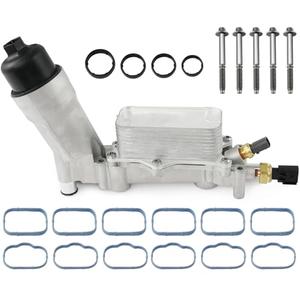 926-959 Upgrade Aluminum Engine Oil Filter Housing Oil Cooler Kit for 2011-2016 Dodge Challenger Charger Journey Caravan Durango Jeep Wrangler Grand Cherokee Chrysler 200 300 Ram ProMaster 3.6 926-876
