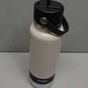 Hydro Flask Water Bottle - Insulated Stainless Steel - Wide Straw Lid, Non Spill, Leakproof in 40 Oz Oat Tan