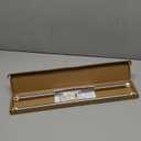 YYST Type A 16" to 39.5" Swivel End Curtain Window Sash Rod for Top & Bottom Doors & Sidelights Petite Caf Sidelight Rods W Screws (White-2)