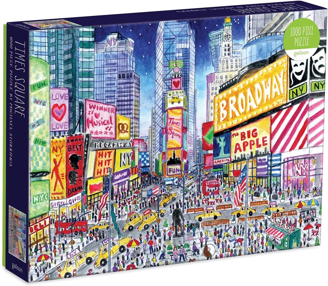 Galison Michael Storrings Times Square 1000 Piece Puzzle Bookstore