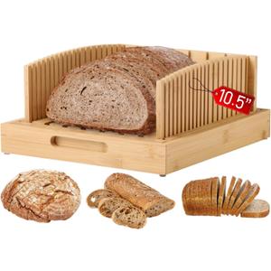 Bread Slicer for Sourdough Rounds & Homemade Bread, 10.5 Adjustable Large Wide Capacity, Perfect for Artisan Loaves, Durable & Easy to Use  The Ideal Gift for Baking Enthusiasts