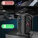 Controller Charger Dock Station for Nintendo Switch 2 Joycon, FANPL Charging Stand for 4 Switch 2 joycon Charging Indicator and Type C Charging Cable