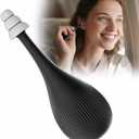 Ear Pressure Relief Device, Migraine Ear Pressure Relief, Airplane Ear Pressure Relief, Ear Pressure Tool with 3 Earplugs, for Ear Pressure Balance and Flying Discomfort (Black)