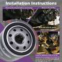 Kefly Oil Filter Replaces Hydro Gear 52114 Toro 109-3321 Gravely 21545100 Ariens 21545100 Husqvarna 539113466 (1 PCS)