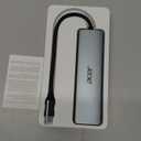 Acer USB C Hub, 7 in 1 Multi-Port Adapter for Laptop, 4K, HDMI Splitter with 2 USB A 3.1 & Type-C to HDMI Data Port, PD 100W Charging, SD Card Reader for Computer, Desktop, Space Grey