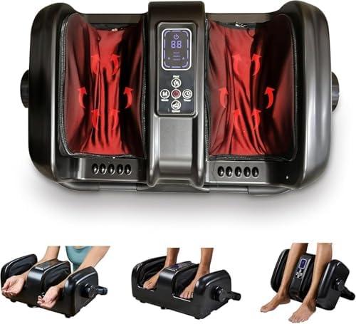 LifePro Foot Massager for Neuropathy with Heat - SoleSerene Shiatsu Foot and Calf Massager, Electric Machine with Remote Control for Feet, Ankles, and Arms