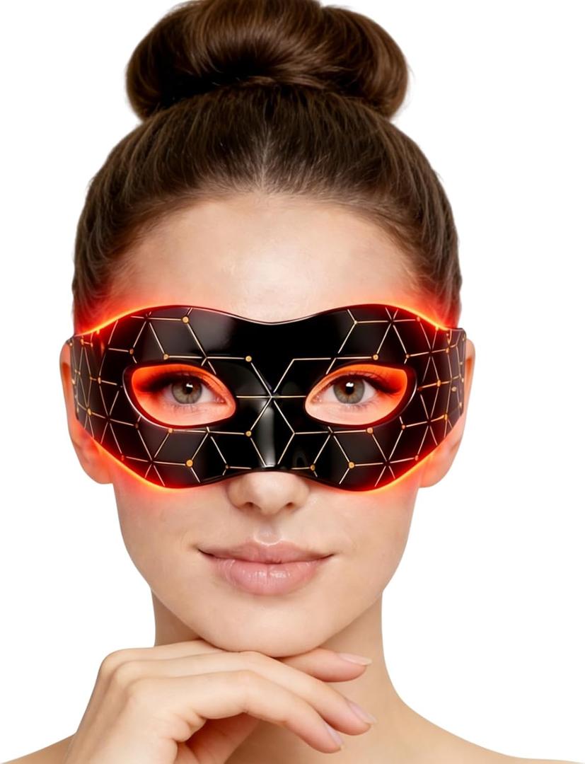 Eyes Mask, 7-Color, 5 Modes & 30-Min Timer, LED Eye Mask for Under Eye Appearance, Dark Circles, Eye Bags & Fine Lines, Mask for Home, Travel & Bedtime Routine