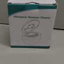 Upgraded Ultrasonic Retainer Cleaner Machine, 48kHz Ultrasonic Dentures Cleaner for Mouth Guards, Braces, Aligner, Toothbrush & Jewelry, 200ML Capacity, Black