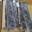 Feonase Twin Size Bed Frame with Charging Station, Upholstered Linen Platform Bed Frame with Wingback Headboard, Solid Wood Slats Support, No Box Spring Needed, Noise Free, Charcoal Grey