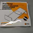 Famhap Spice Drawer Organizer, 48PCS Interlocking Expandable Seasoning Rack Tray Insert for Kitchen Drawers, Spice Rack Drawer for Spice Jars (Transparent)